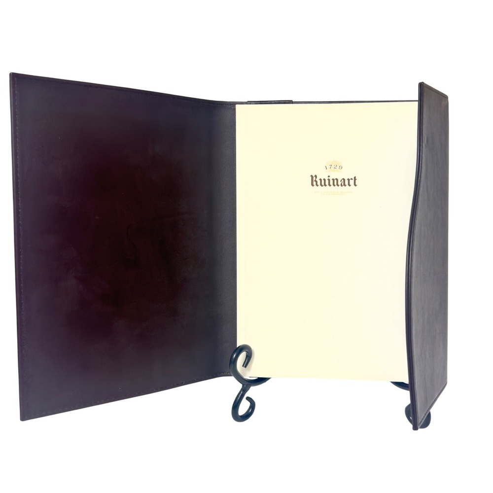 Ruinart Champagne Leather Notebook Portfolio Journal Cover A5 Luxury France